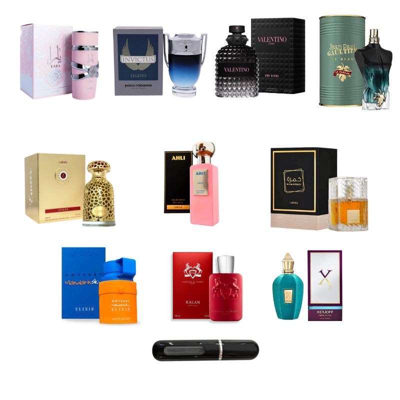 COMBO AEC PERFUM 10 PERFUMES+PERFUMERO